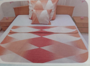 ABOTEX - 3 részes krepp ágyneműgarnitúra rombusz mintás (140×205 cm) - több színben